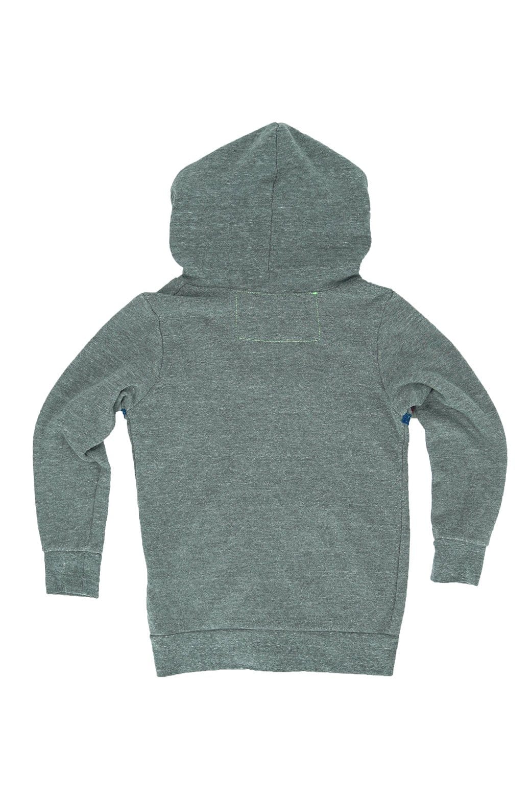 Aviator Nation KID'S 5 STRIPE HOODIE - HEATHER GREY // BLUE STRIPES