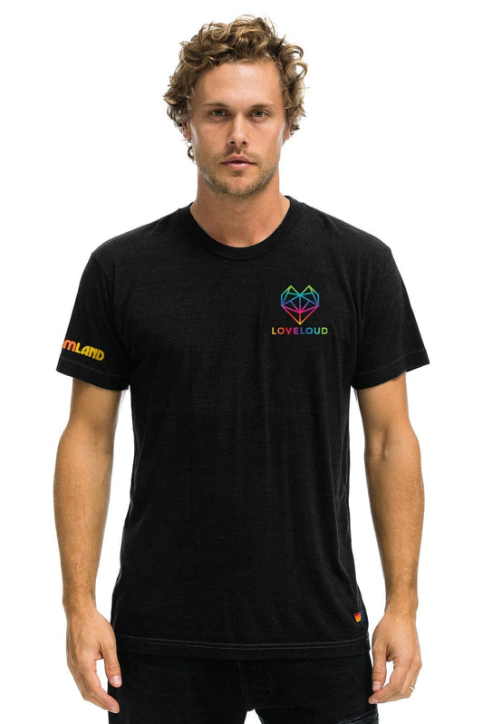 Aviator Nation LOVELOUD X DREAMLAND COLLABORATIVE TEE - BLACK