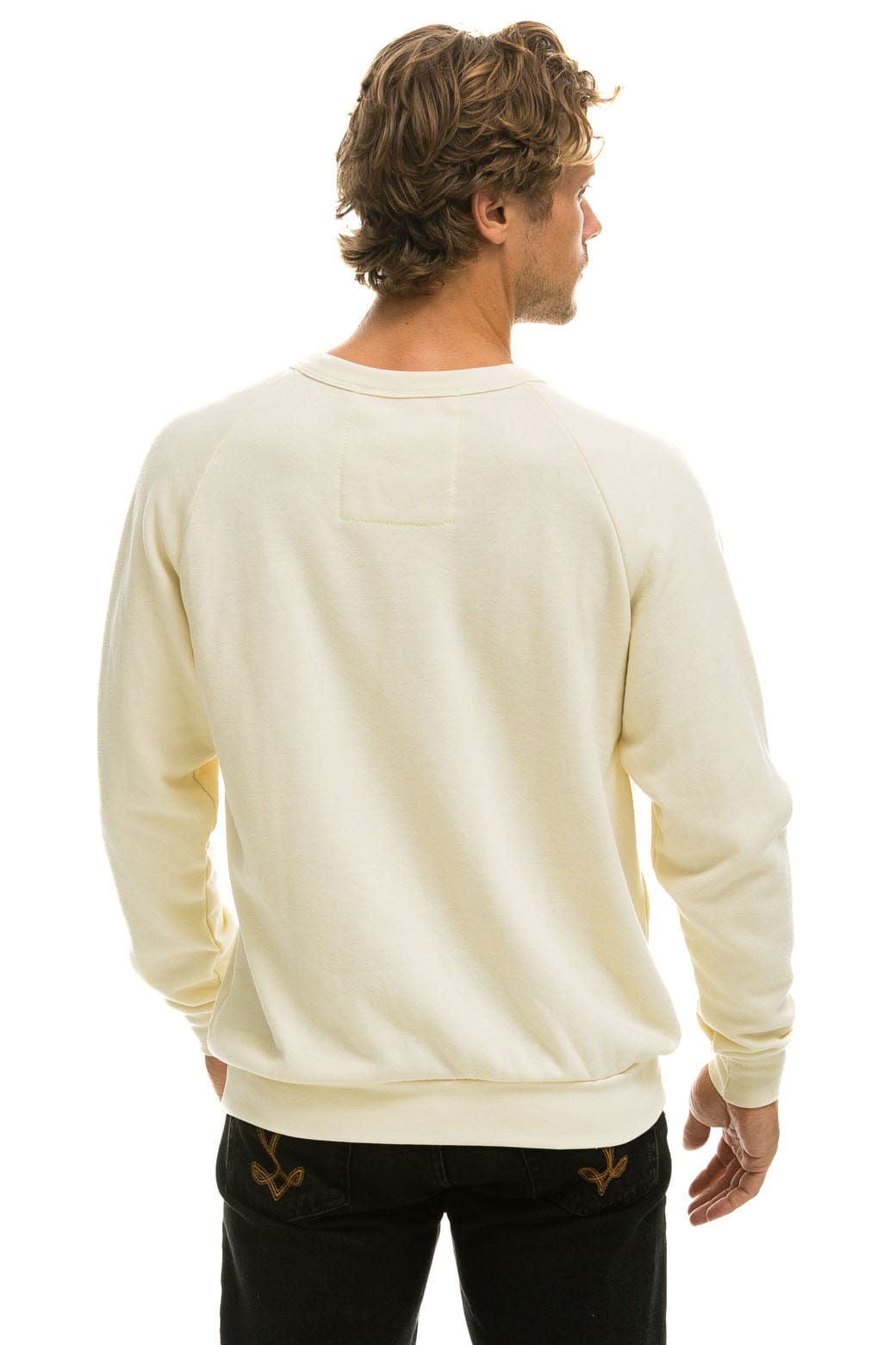 Aviator Nation PRAY FOR SNOW SWEATSHIRT - VINTAGE WHITE
