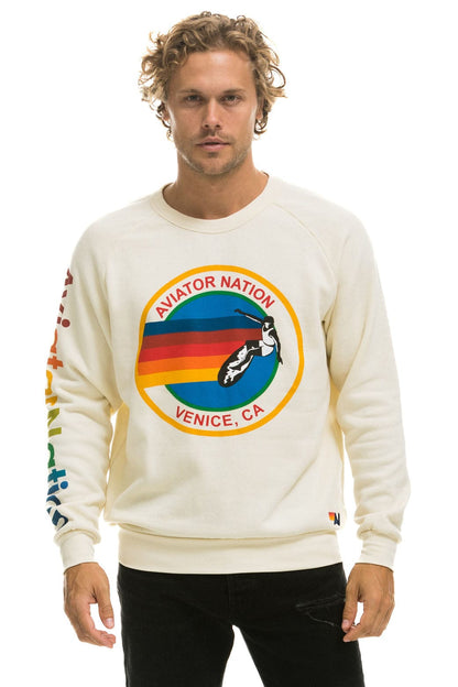Aviator Nation AVIATOR NATION SWEATSHIRT - VINTAGE WHITE