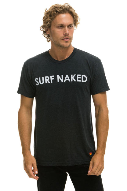 Aviator Nation SURF NAKED TEE - CHARCOAL