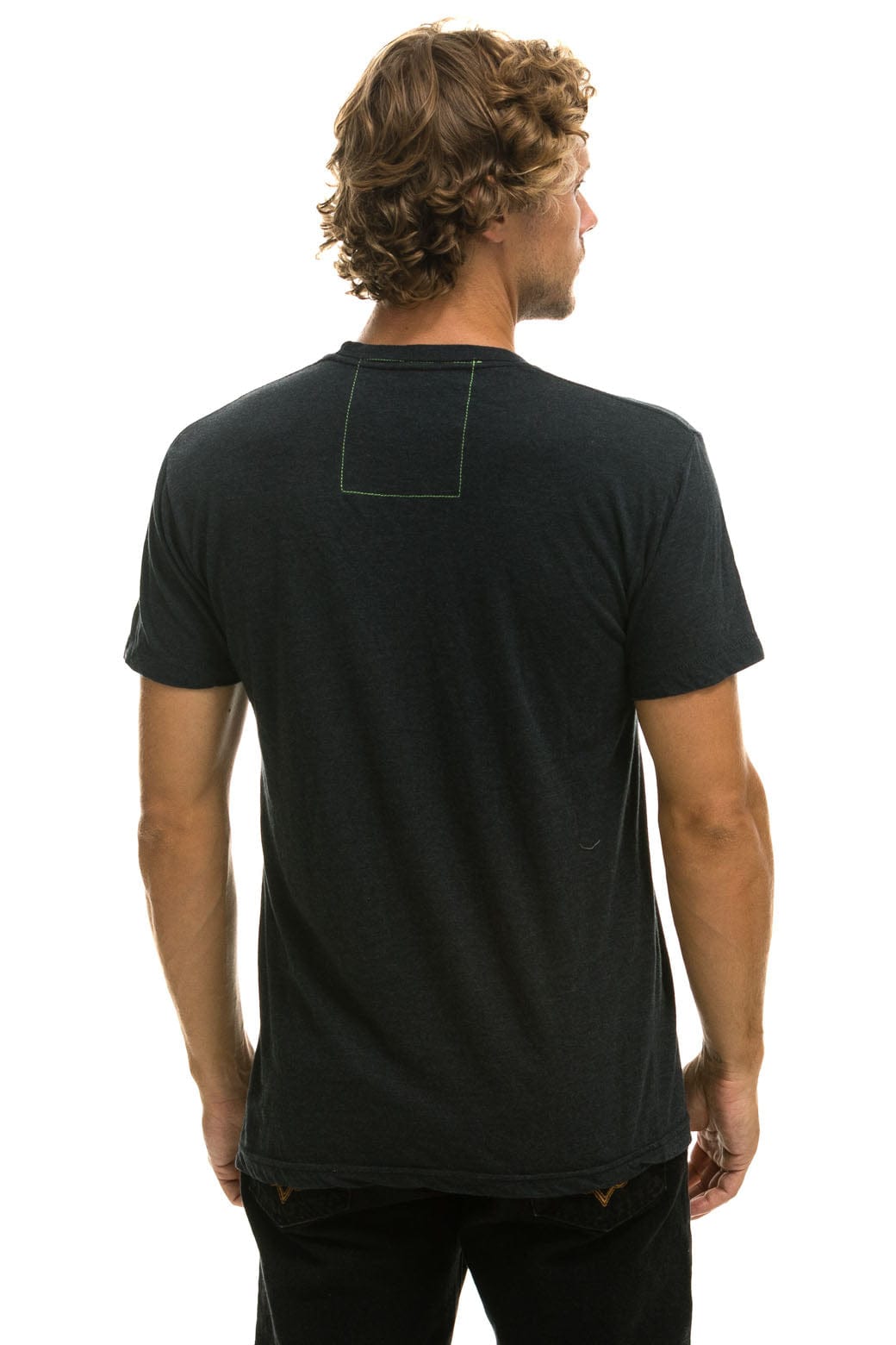 Aviator Nation SURF NAKED TEE - CHARCOAL