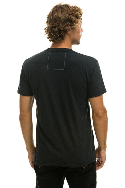 Aviator Nation SURF NAKED TEE - CHARCOAL