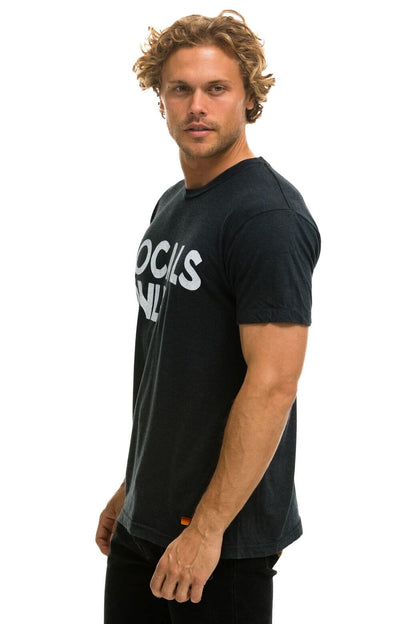 Aviator Nation LOCALS ONLY TEE - CHARCOAL