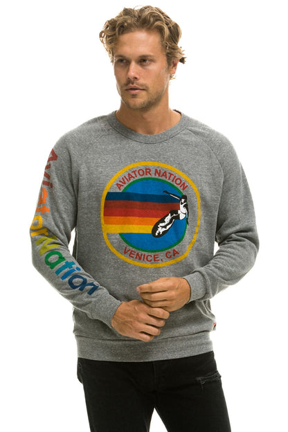 Aviator Nation AVIATOR NATION SWEATSHIRT - HEATHER GREY