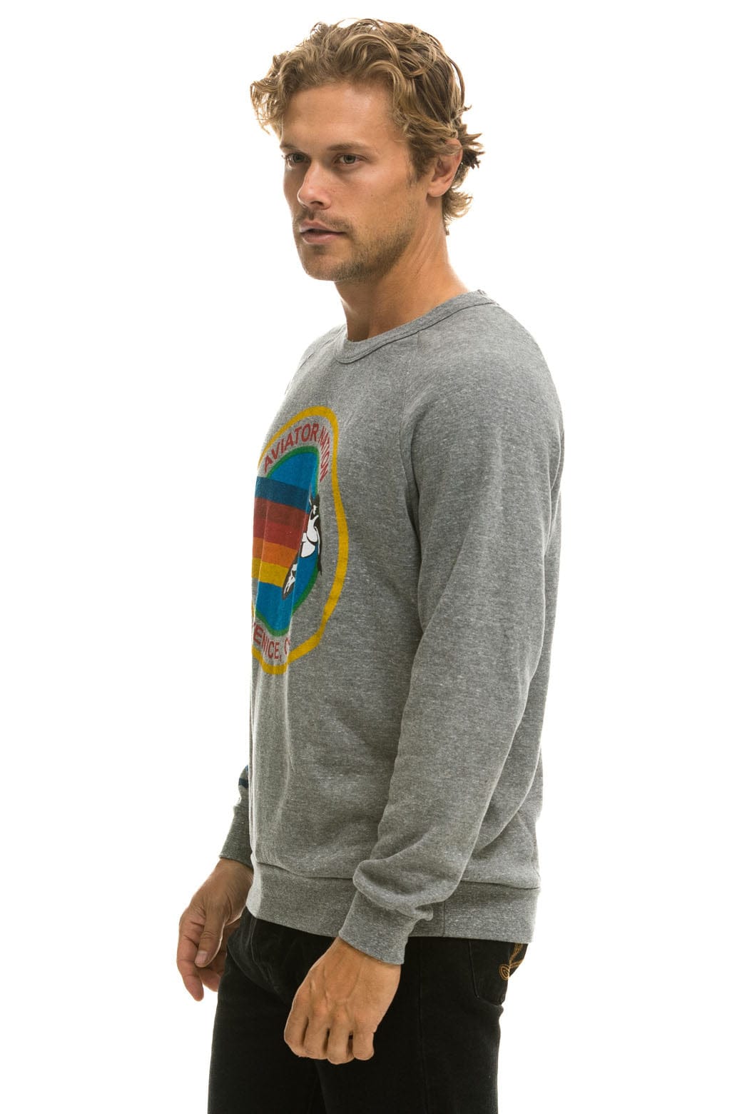 Aviator Nation AVIATOR NATION SWEATSHIRT - HEATHER GREY