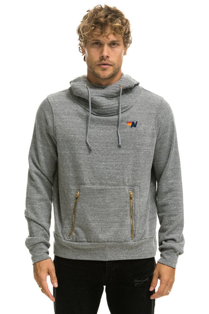 Aviator Nation NINJA PULLOVER HOODIE - HEATHER GREY