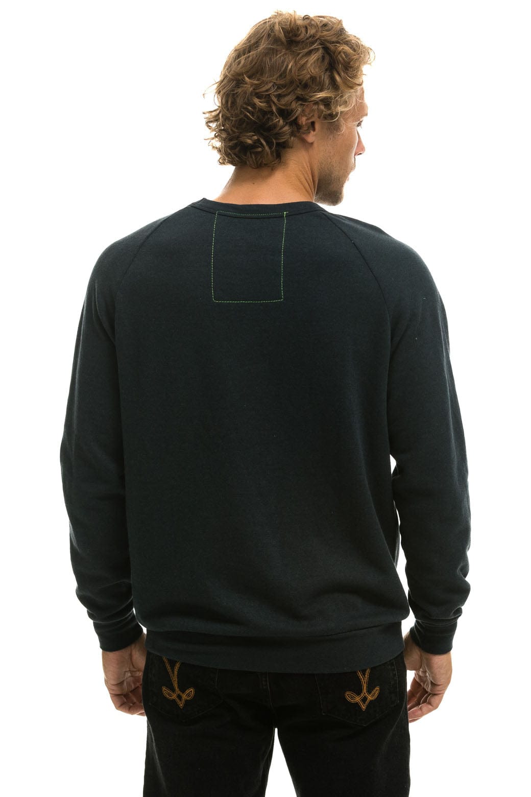 Aviator Nation BOLT CREW SWEATSHIRT - CHARCOAL