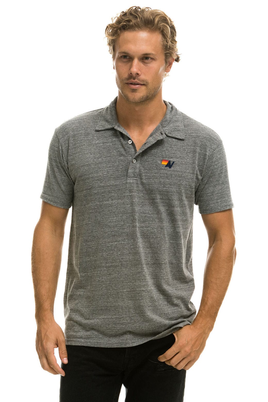 Aviator Nation AVIATOR NATION POLO - HEATHER GREY