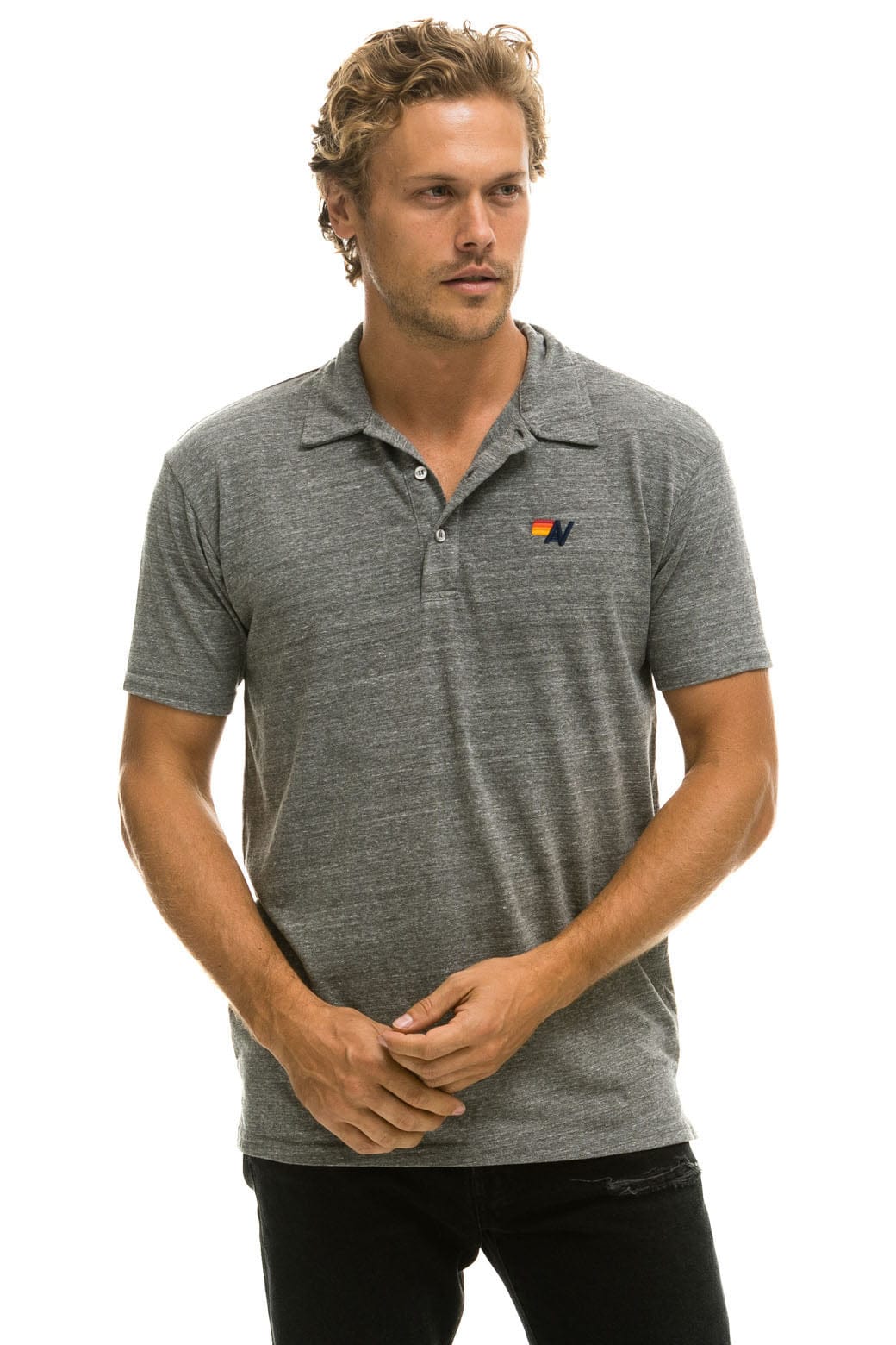 Aviator Nation AVIATOR NATION POLO - HEATHER GREY