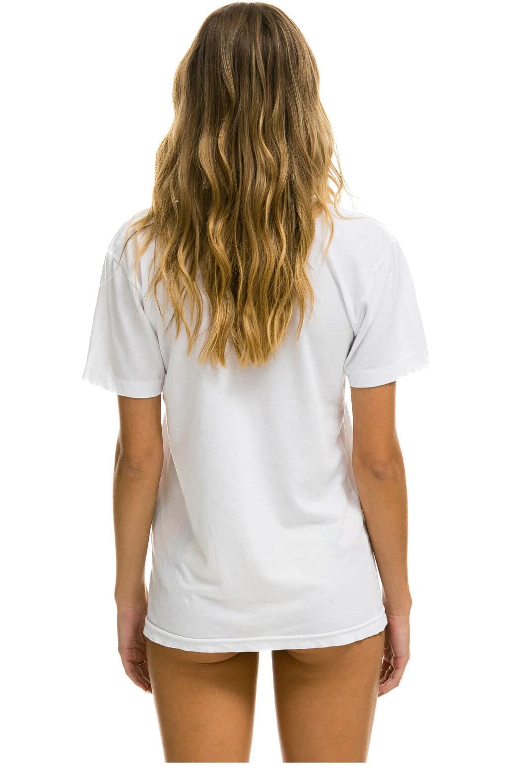 Aviator Nation SIGNATURE SMALL VENICE CIRCLE TEE - WHITE