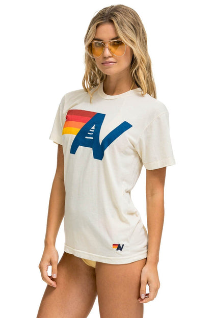 Aviator Nation LOGO TEE - VINTAGE WHITE