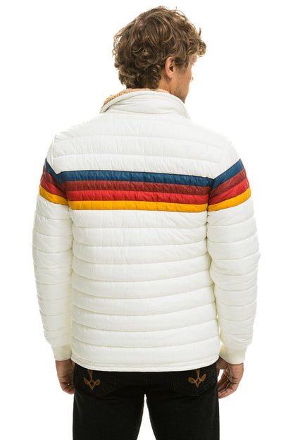 Aviator Nation 4 STRIPE JACKET -  WHITE