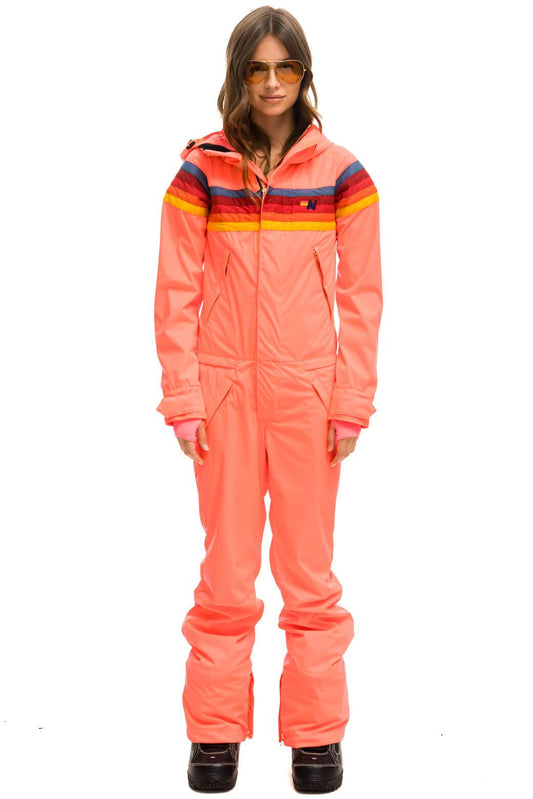 Aviator Nation WOMEN'S 3 LAYER POWDER SUIT - NEON FLAMINGO