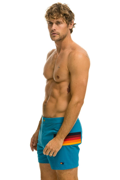 Aviator Nation MEN'S HORIZONTAL 5 STRIPE FLEX SHORTS - ANTIGUA