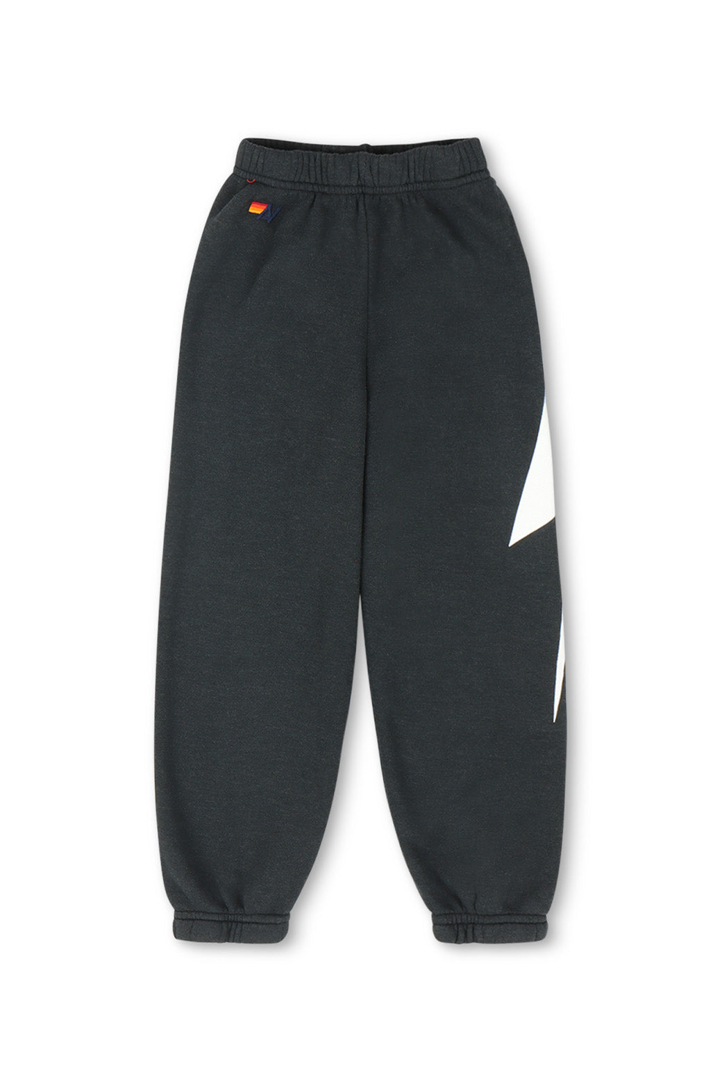 Aviator Nation KIDS BOLT PRINT SWEATPANTS - CHARCOAL // WHITE
