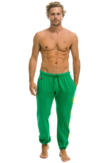 Aviator Nation SMILEY 2 MENS SWEATPANTS - KELLY GREEN