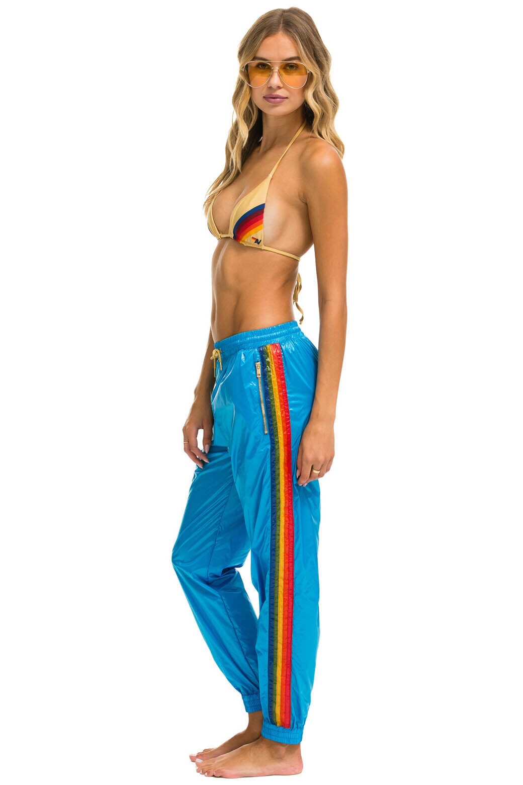 Aviator Nation 5 STRIPE WIND PANT - DRESDEN