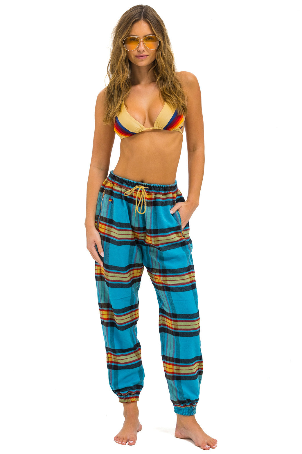 Aviator Nation UNISEX PLAID LODGE PANT - JACKSON PLAID