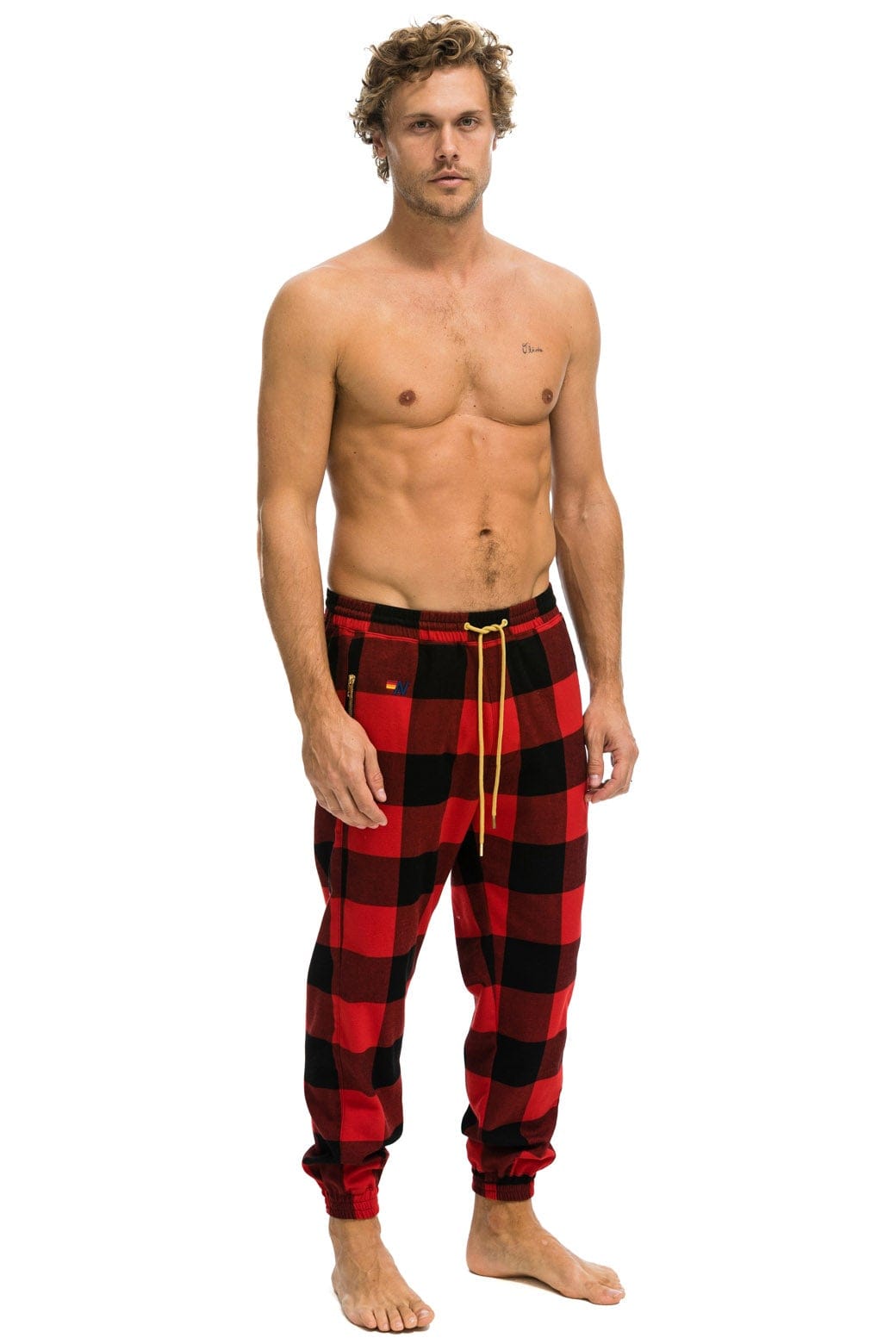 Aviator Nation UNISEX PLAID LODGE PANT - BUFFALO PLAID