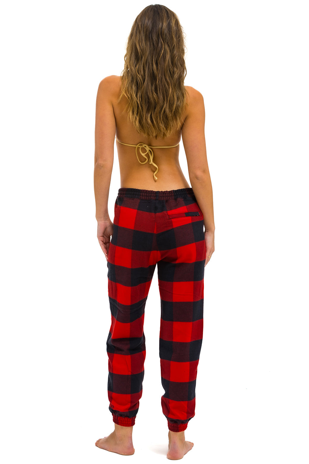 Aviator Nation UNISEX PLAID LODGE PANT - BUFFALO PLAID