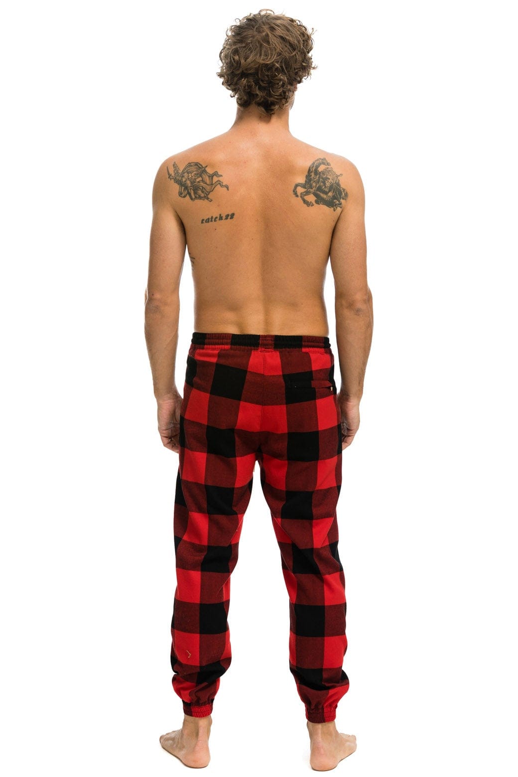 Aviator Nation UNISEX PLAID LODGE PANT - BUFFALO PLAID