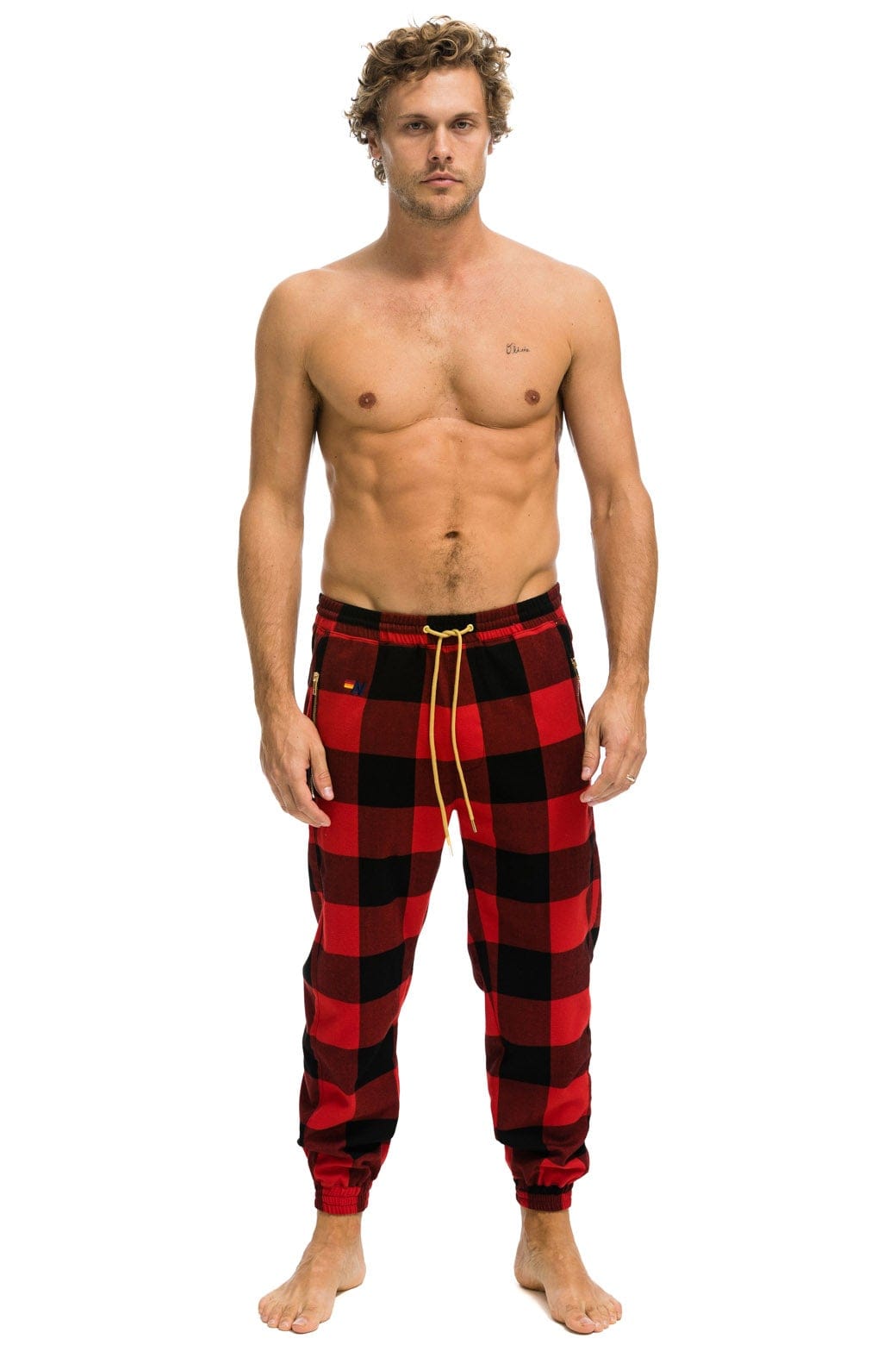 Aviator Nation UNISEX PLAID LODGE PANT - BUFFALO PLAID