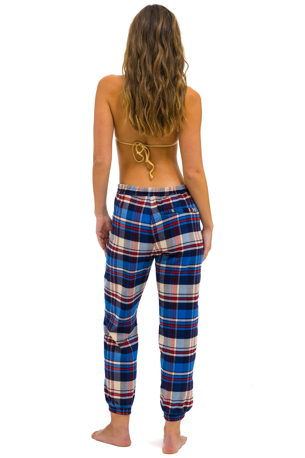 Aviator Nation UNISEX PLAID LODGE PANT - PATRIOT PLAID