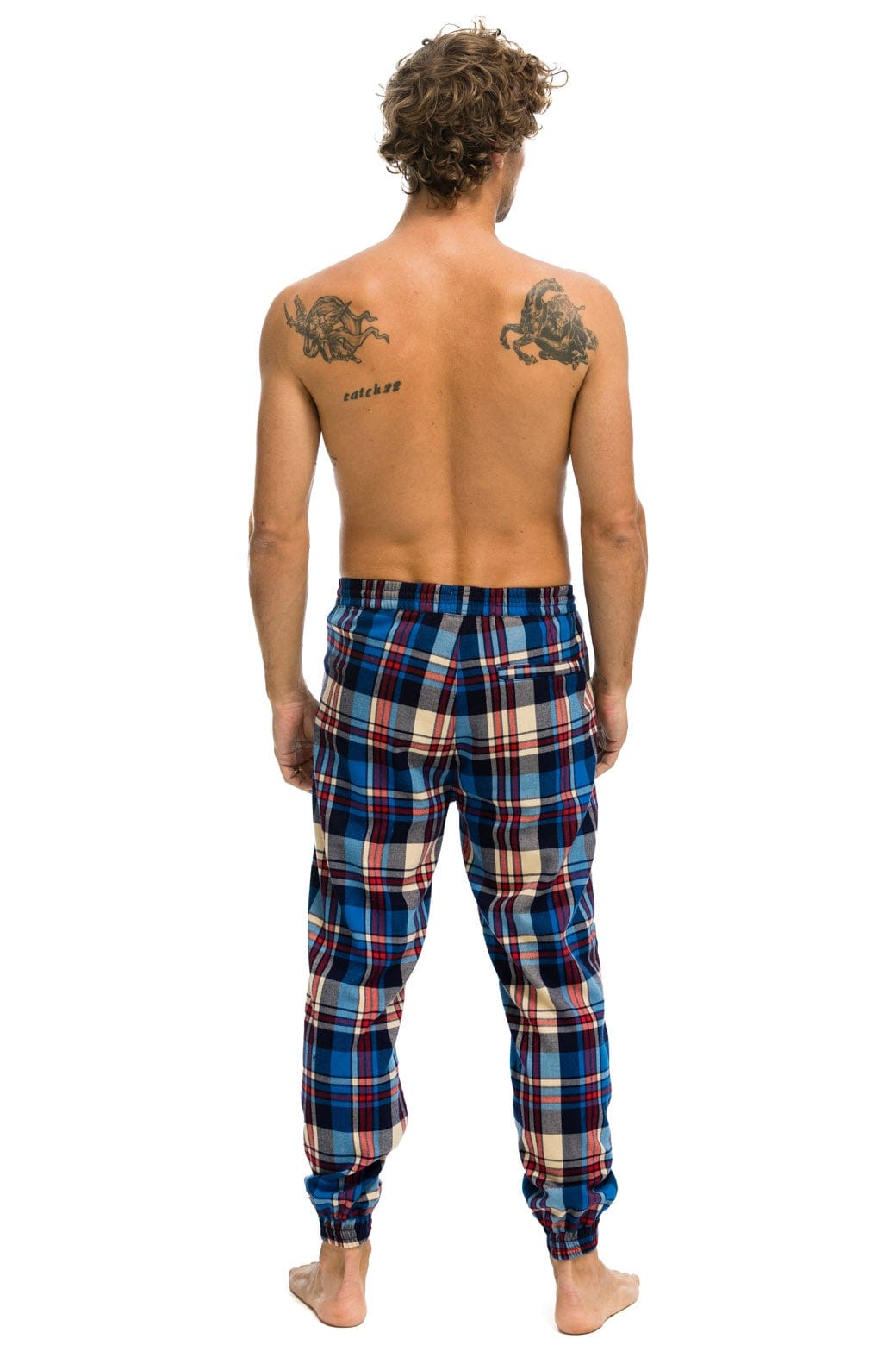 Aviator Nation UNISEX PLAID LODGE PANT - PATRIOT PLAID