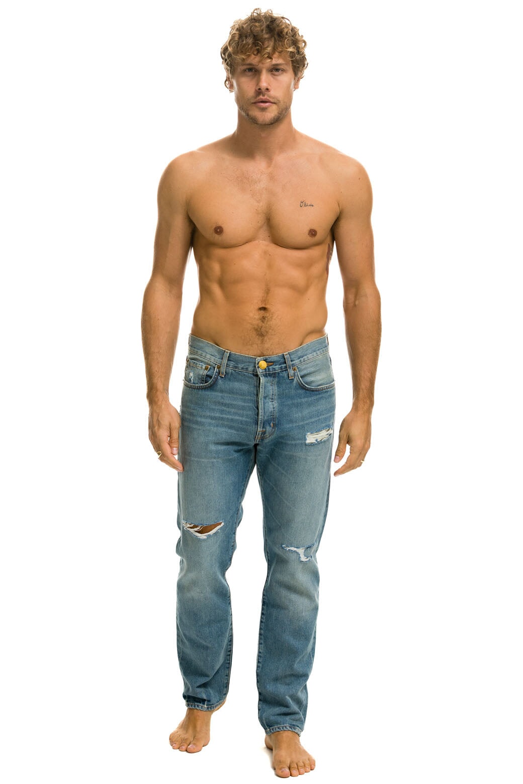 Aviator Nation MEN'S CLASSIC STRAIGHT LEG DENIM JEAN - VINTAGE