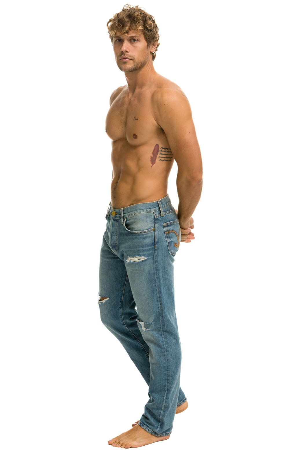 Aviator Nation MEN'S CLASSIC STRAIGHT LEG DENIM JEAN - VINTAGE