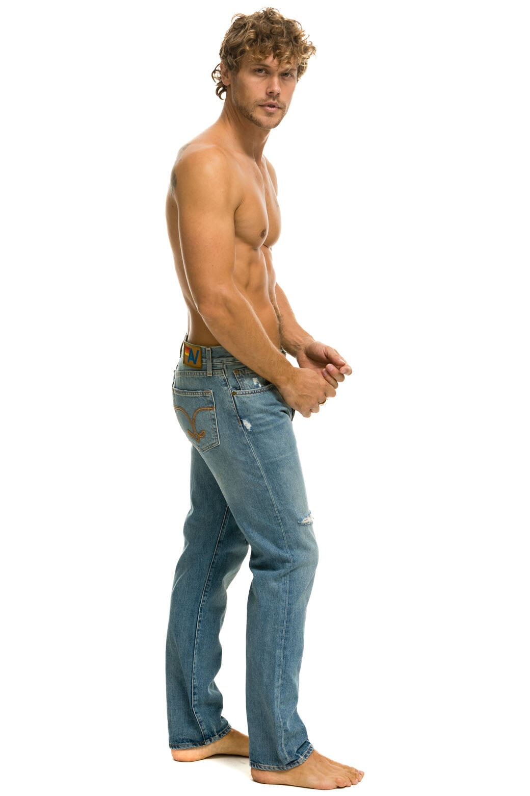 Aviator Nation MEN'S CLASSIC STRAIGHT LEG DENIM JEAN - VINTAGE