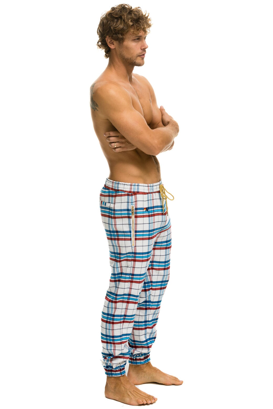 Aviator Nation UNISEX PLAID LODGE PANT - MONTAUK PLAID