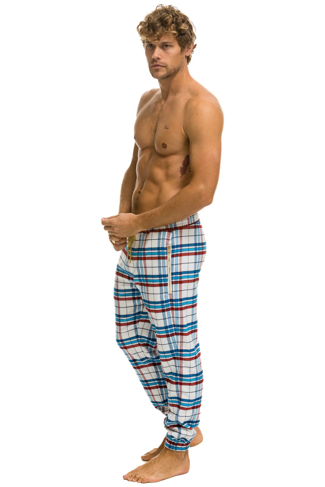 Aviator Nation UNISEX PLAID LODGE PANT - MONTAUK PLAID