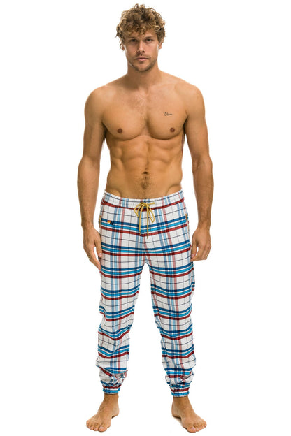 Aviator Nation UNISEX PLAID LODGE PANT - MONTAUK PLAID