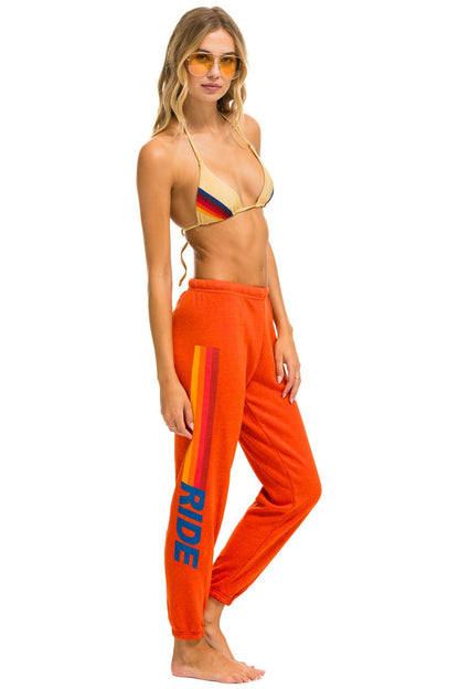 Aviator Nation RIDE LOGO SWEATPANTS - ORANGE