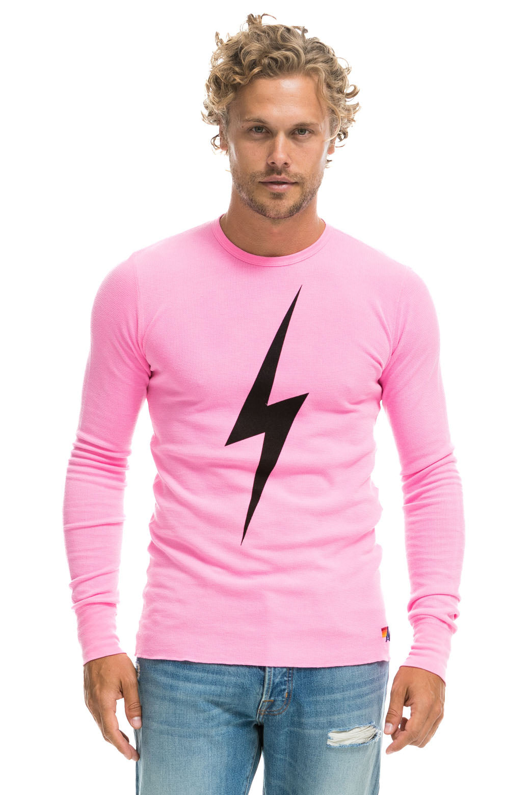 Aviator Nation BOLT THERMAL - NEON PINK