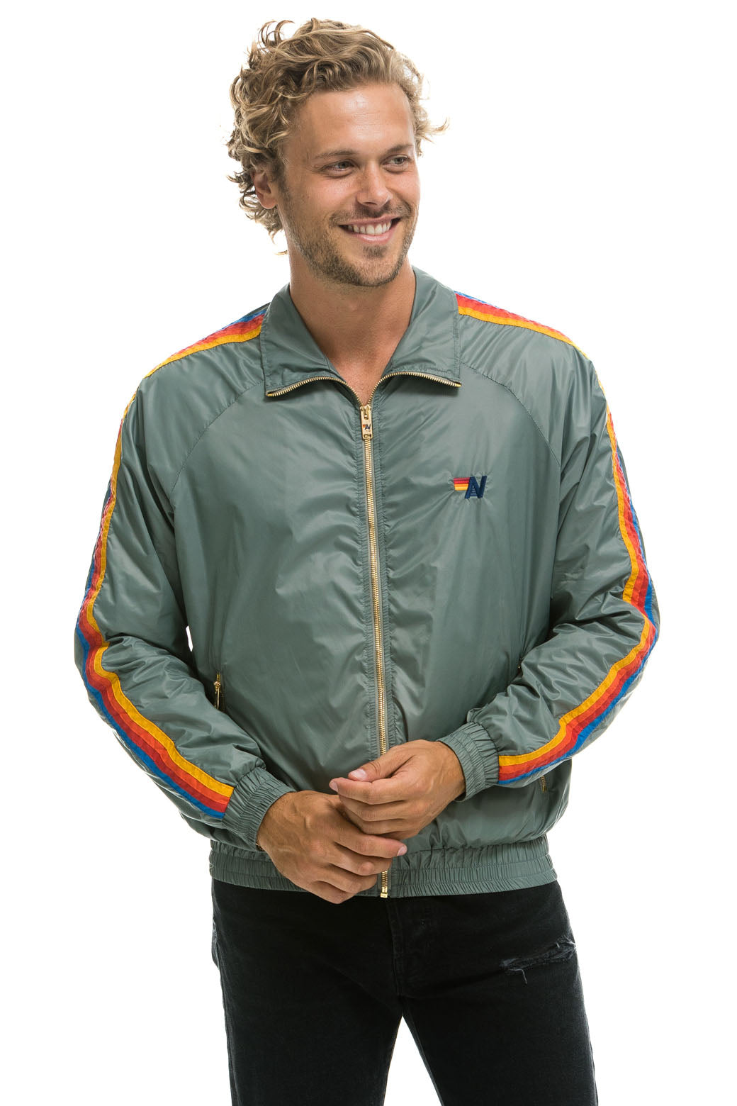 Aviator Nation MEN'S 4 STRIPE WINDBREAKER -  SEDONA