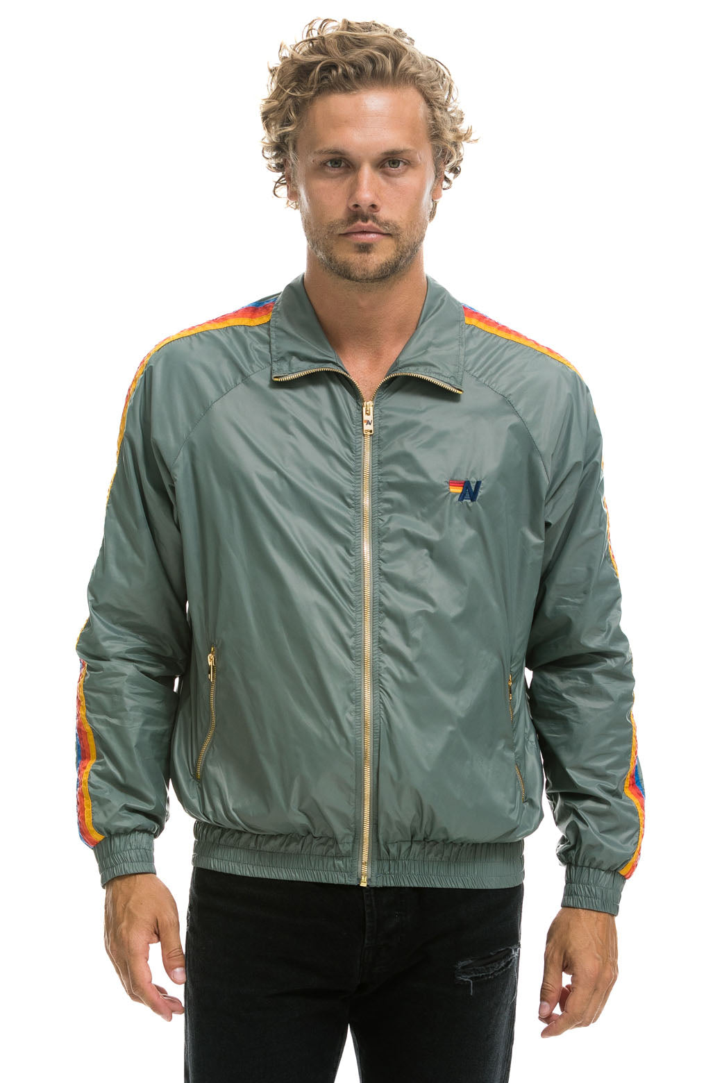 Aviator Nation MEN'S 4 STRIPE WINDBREAKER -  SEDONA