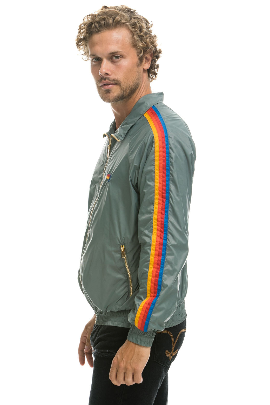 Aviator Nation MEN'S 4 STRIPE WINDBREAKER -  SEDONA