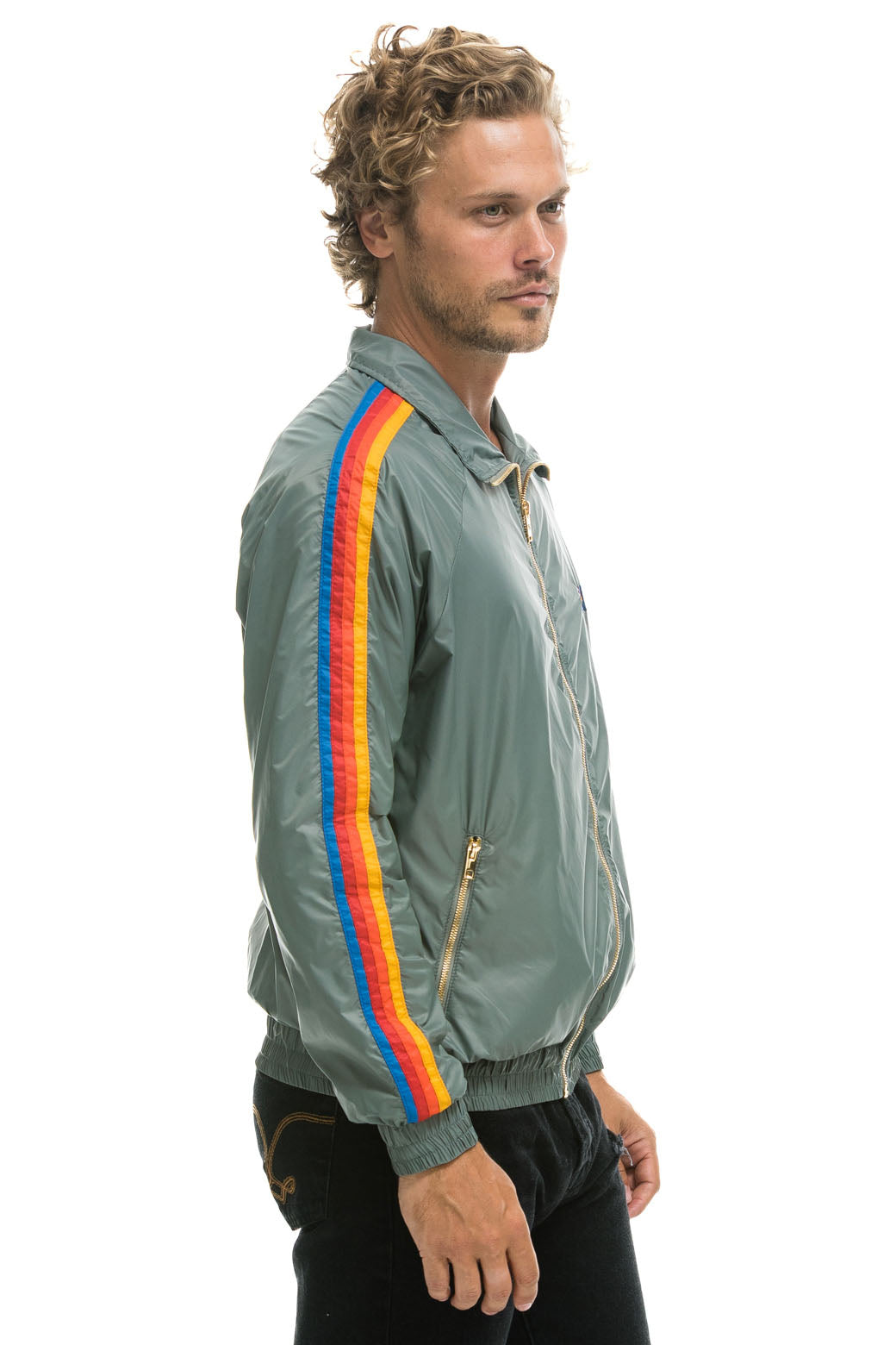 Aviator Nation MEN'S 4 STRIPE WINDBREAKER -  SEDONA