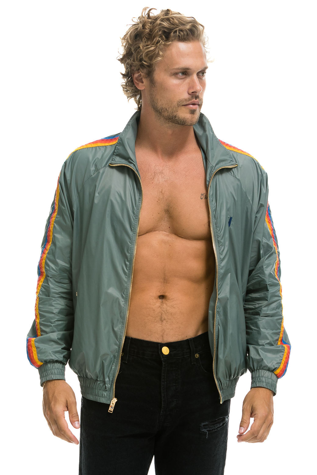 Aviator Nation MEN'S 4 STRIPE WINDBREAKER -  SEDONA