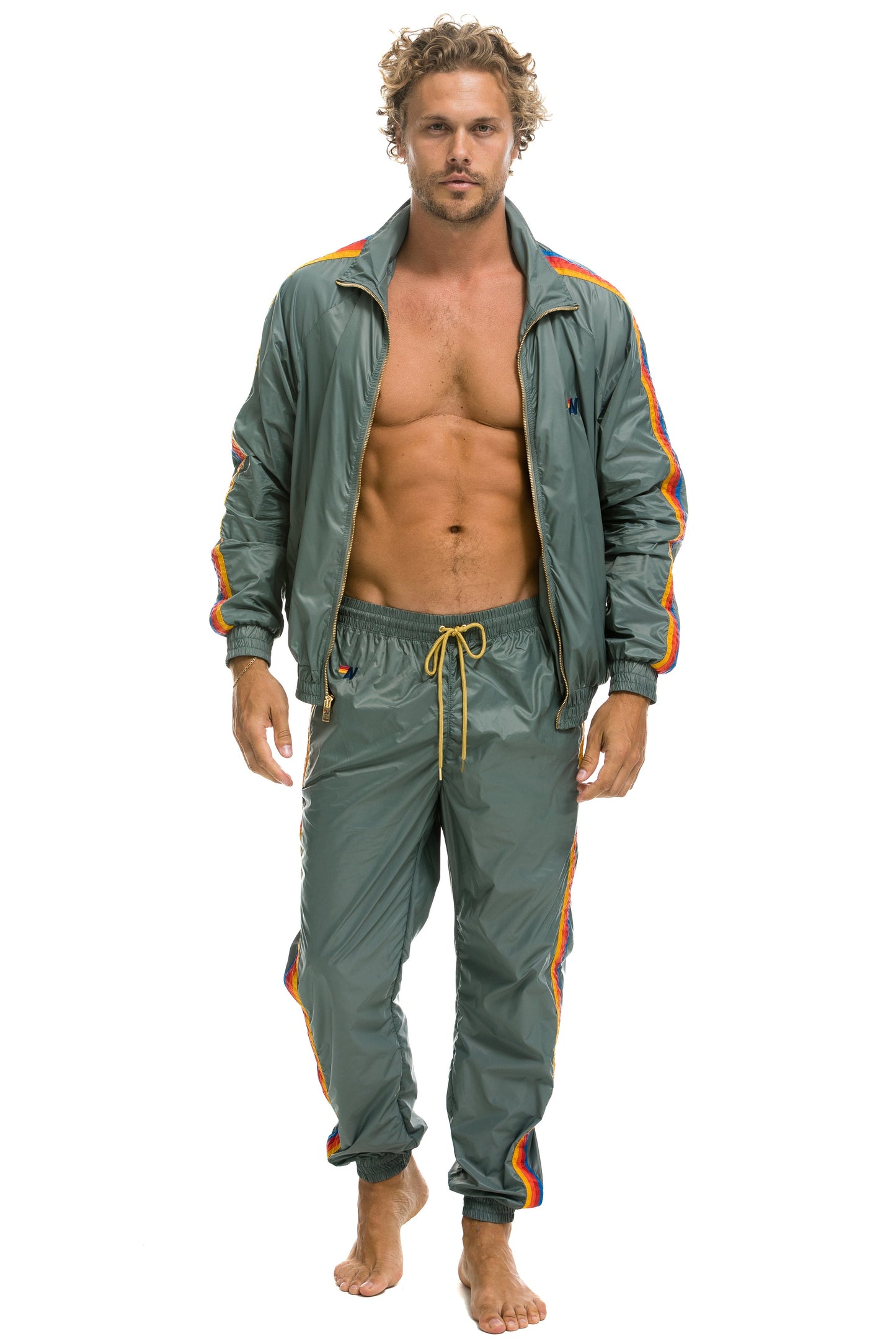 Aviator Nation MEN'S 4 STRIPE WINDBREAKER -  SEDONA