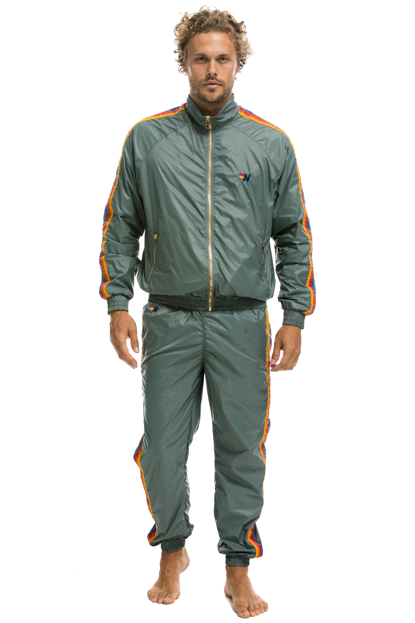 Aviator Nation MEN'S 4 STRIPE WINDBREAKER -  SEDONA