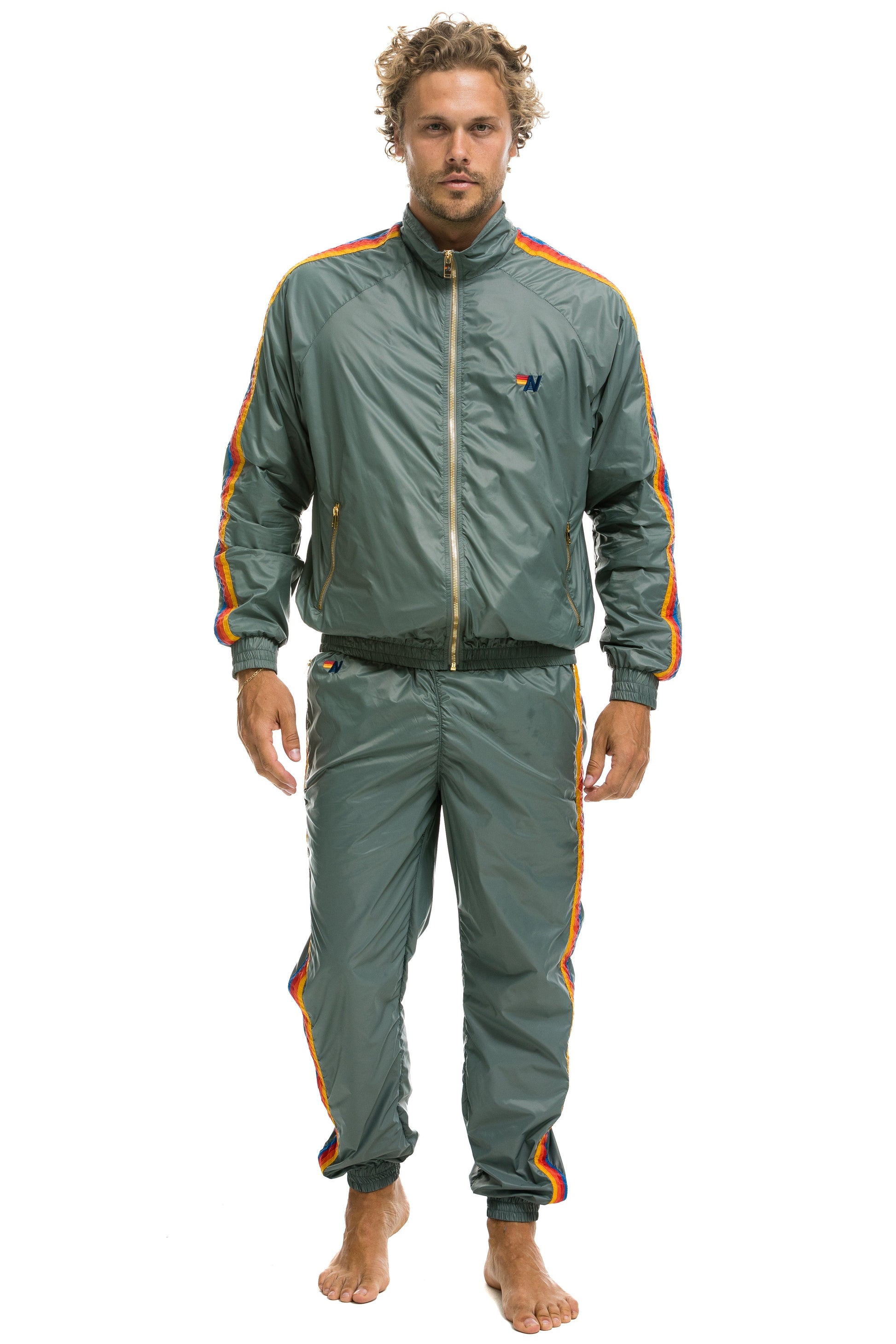 Aviator Nation MEN'S 4 STRIPE WINDBREAKER -  SEDONA