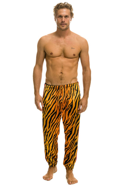 Aviator Nation CLASSIC VELVET SWEATPANTS - TIGER