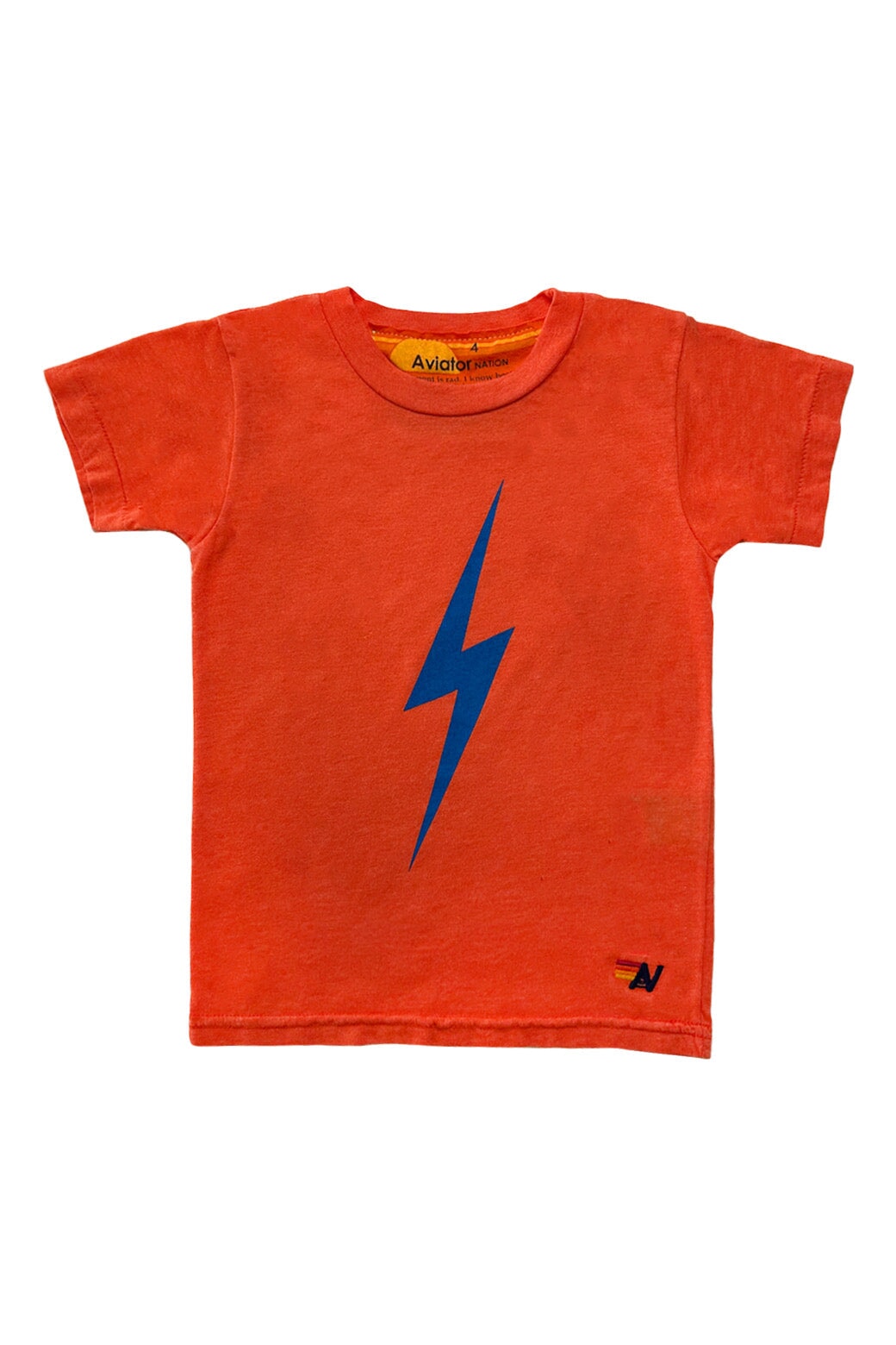 Aviator Nation KID'S BOLT TEE - ORANGE