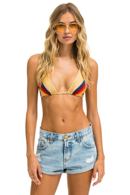 Aviator Nation LOW RISE ROCKER JEAN SHORTS - SUPER LIGHT