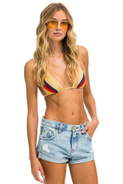 Aviator Nation LOW RISE ROCKER JEAN SHORTS - SUPER LIGHT