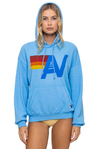 Aviator Nation LOGO PULLOVER RELAXED HOODIE - SKY